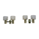 Sophisticated pair of brass wall lamps 1970s