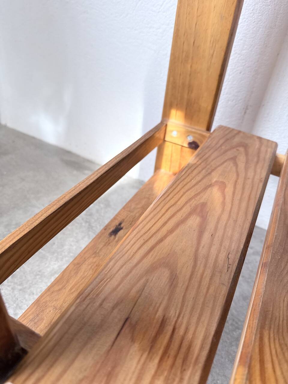 1980 pine wheeled console table