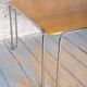 Bauhaus Dining Table, attributed to R. Slezák, Chrome, Polished Oak, Czech, 1930s