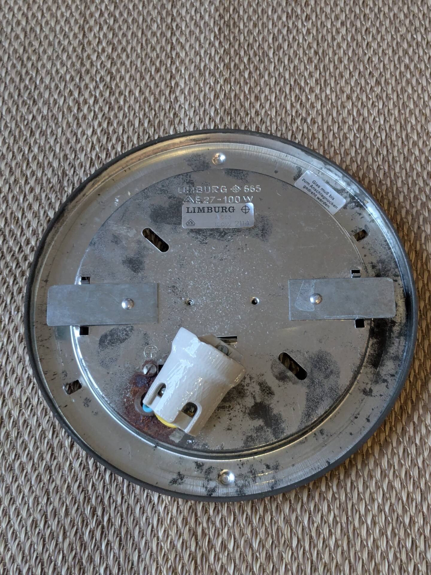 Limburg ceiling light with diamond points