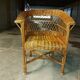 Fauteuil en rotin vintage