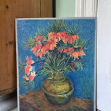 Vintage painting reproduction Fritillaries Van Gogh impressionist