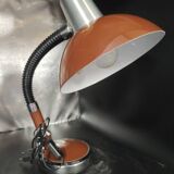 Articulated lamp from the 70s chrome and chocolate