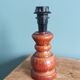 Lamp, turned wooden base