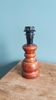 Lamp, turned wooden base