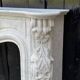Louis XV Style Fireplace in Carrara Marble, Circa 1980