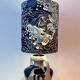 Lampe vase recyclée avec tissu de dragon japonais – céramiques Marei avec expression