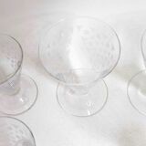 50s water glass set + 8 wine glasses