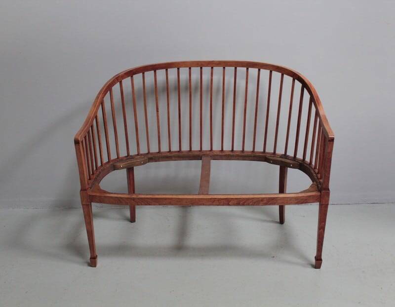 Art Deco Bench in 20th Century Beech