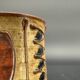 Paire de mugs en grès émaillé — décor abstrait années 70