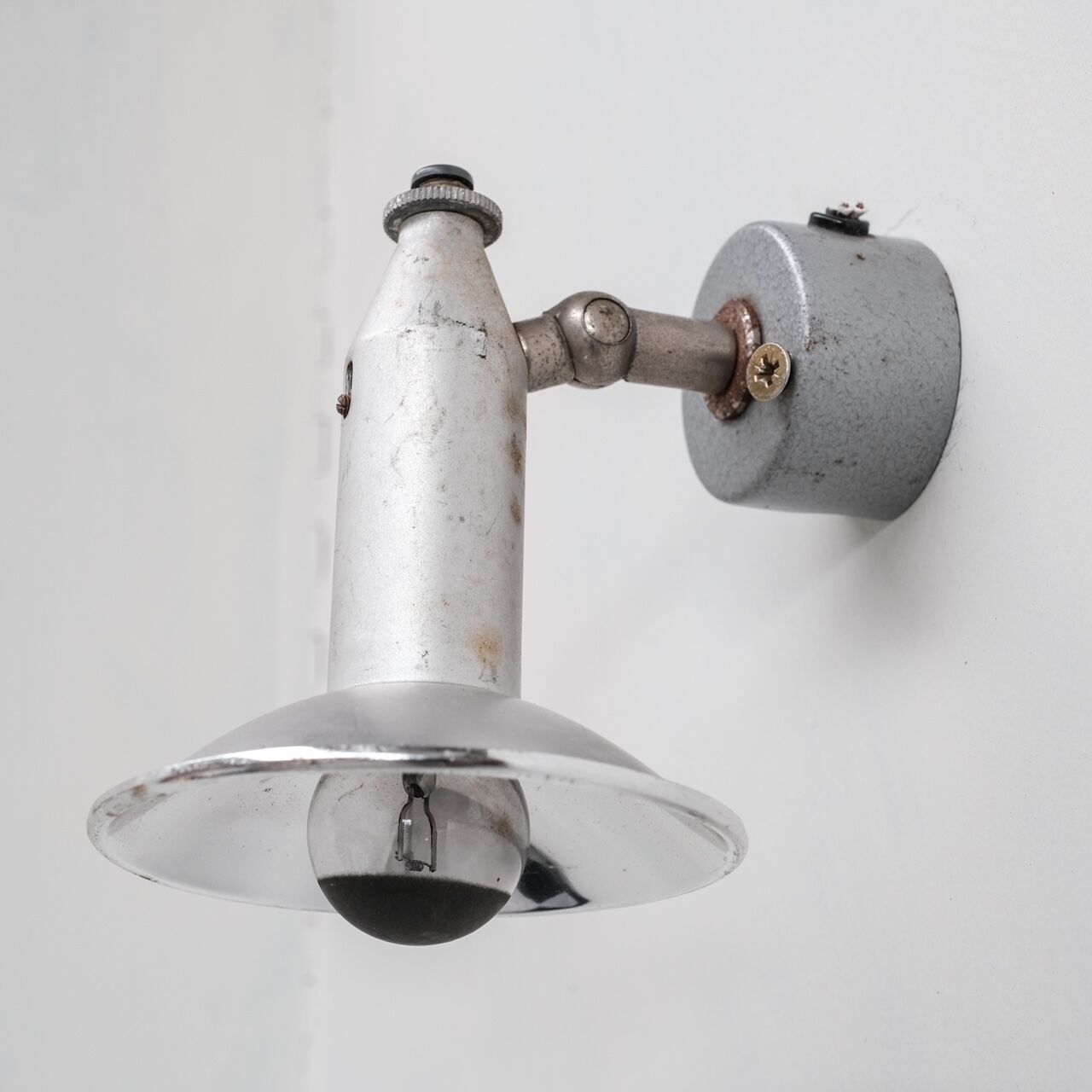 Pair of metal wall spot reflector lights