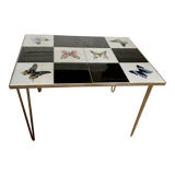 Table basse mosaïque fer forgée