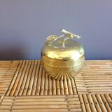 Apple trinket bowl brass