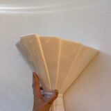 3 appliques en céramique blanche 1960