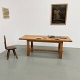 2m solid elm farmhouse table