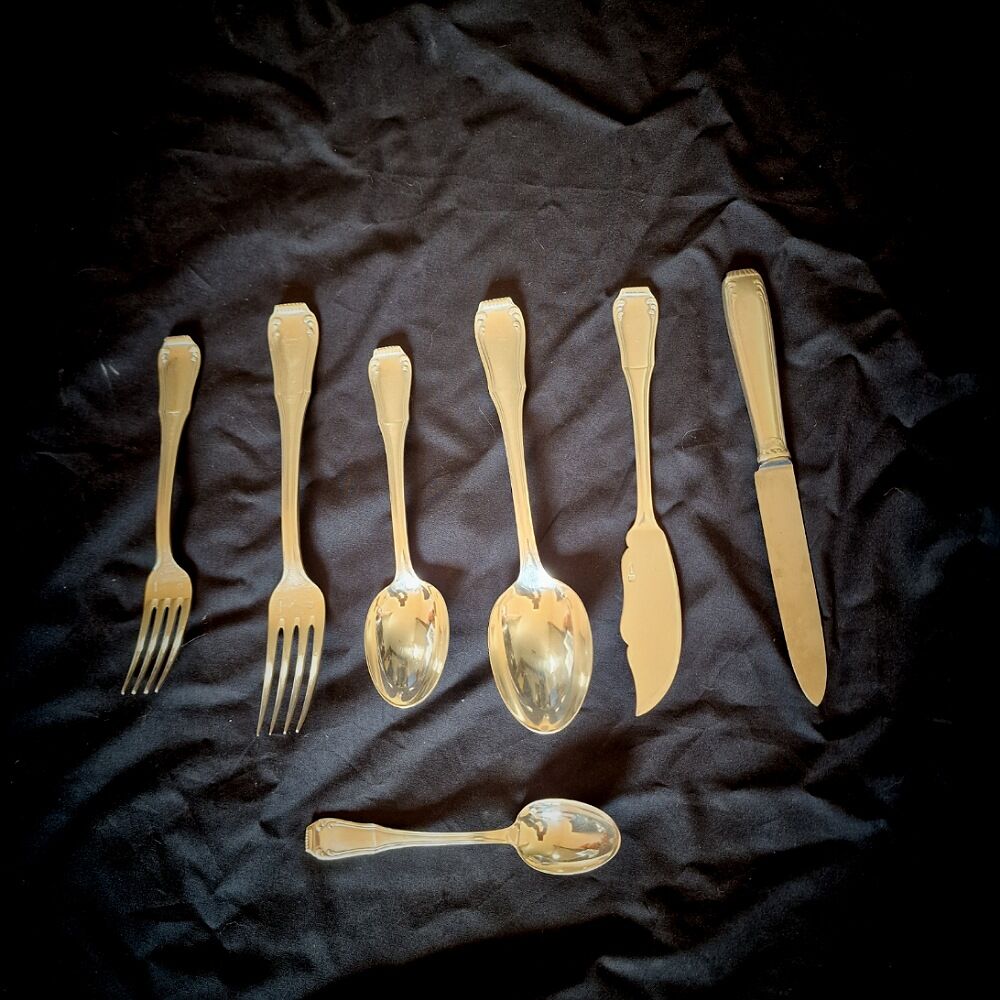 Menagere boulenger in silver metal model regency / Berry