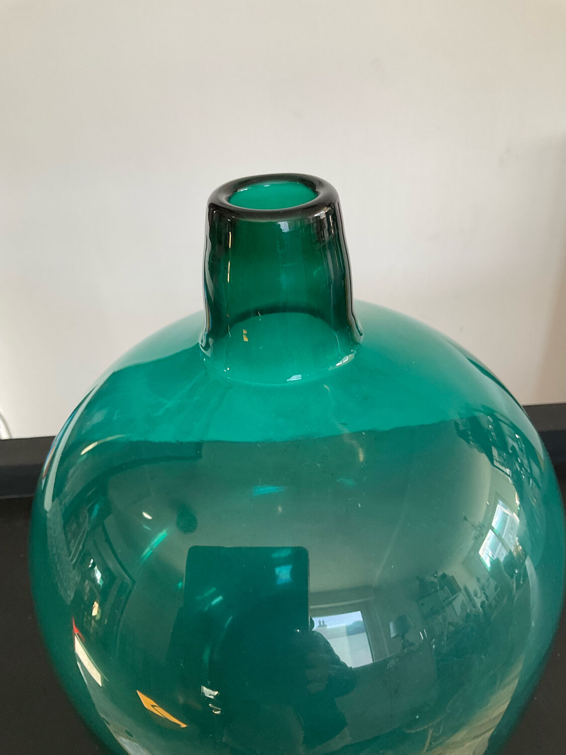 Vintage glass paste vase