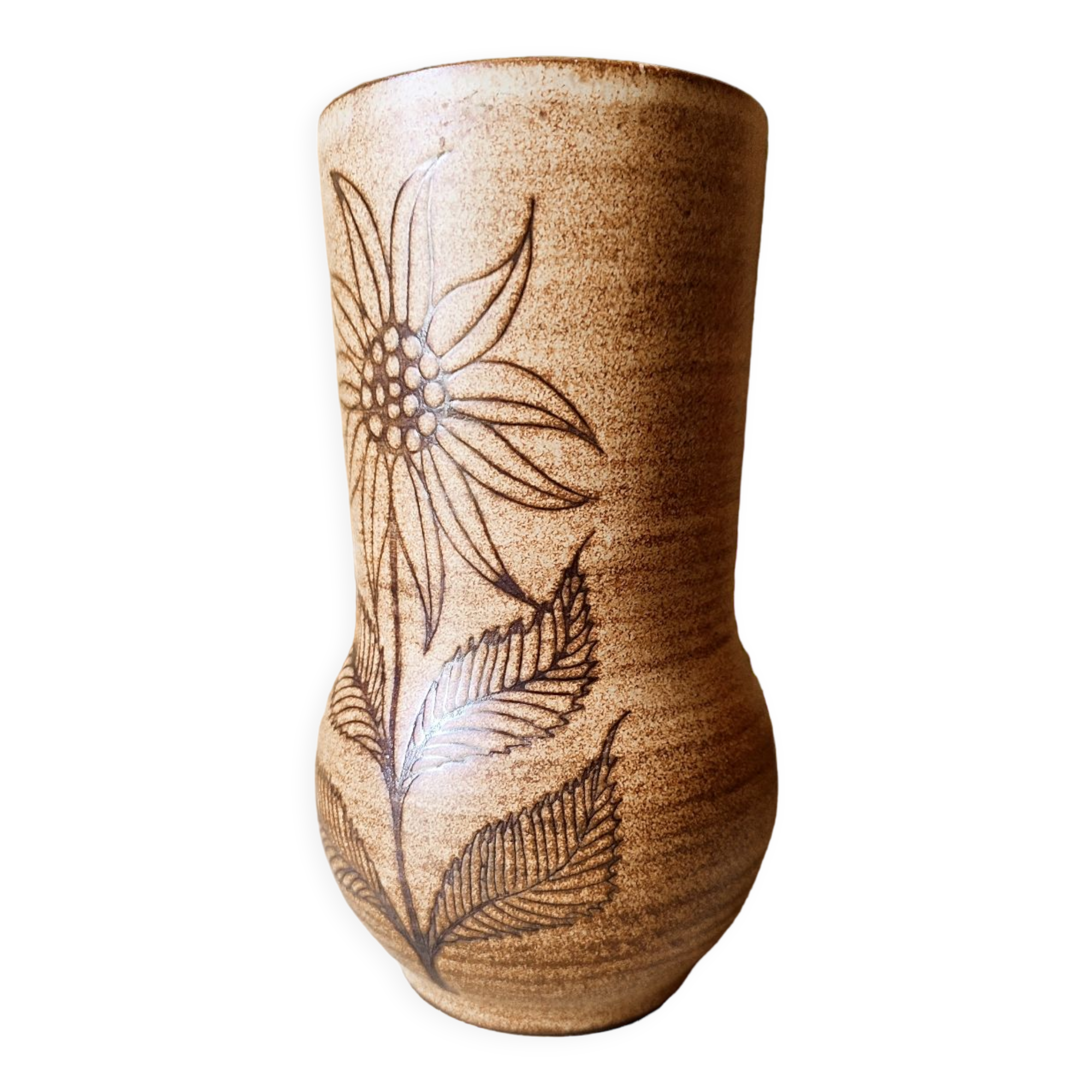 Vallauris ceramic vase by Fonck and Matéo