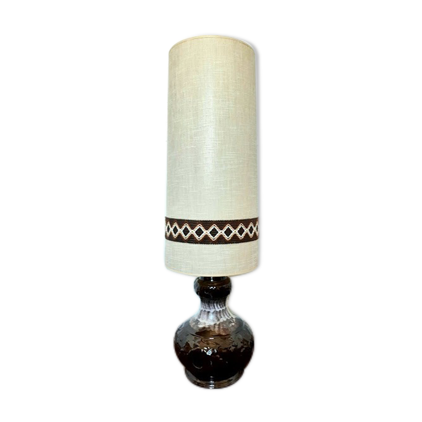 Openwork ceramic floor lamp 1970