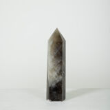 Smoked rock crystal obelisk