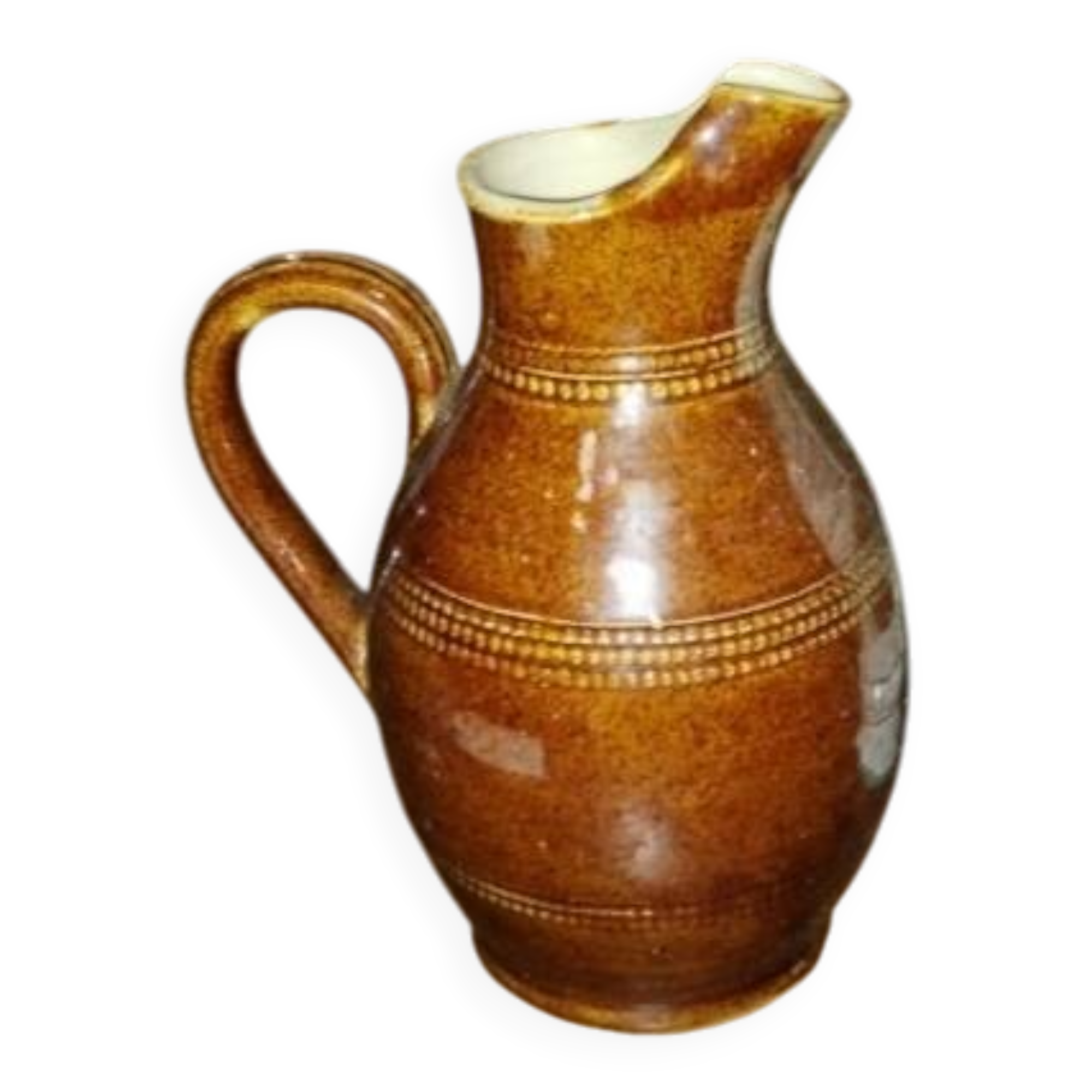 Silver stoneware pitcher/vase