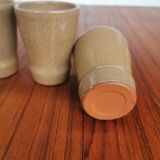 Set of 5 vintage stoneware cups