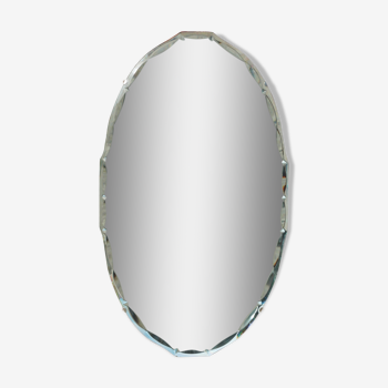 Miroir biseauté ovale