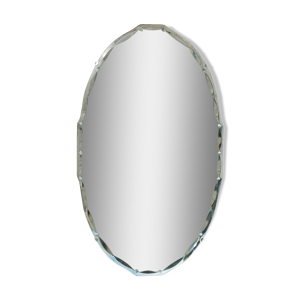Miroir biseauté ovale
