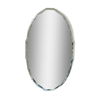 Mirror beveled oval
