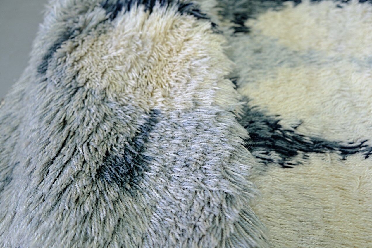 Tapis Rya scandinave fait à la main, années 1960, 152x105 cm