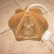 Suspension vintage en bois et fils