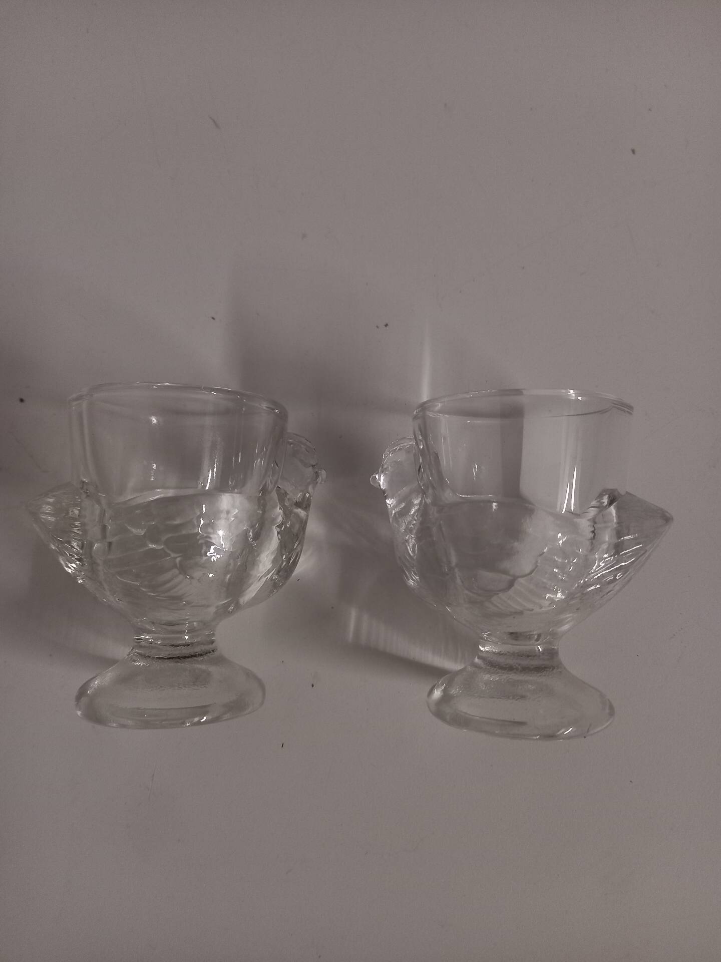 Pair of egg cups "cocotte"