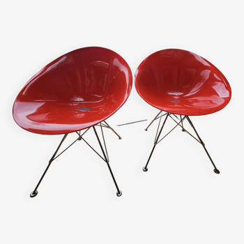 Starck Eros armchairs red