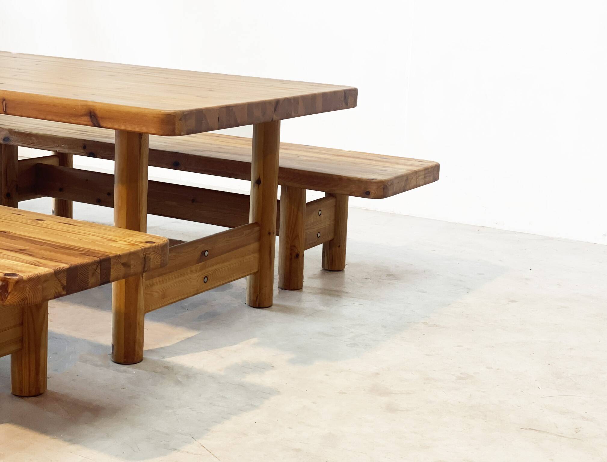 Pine dining set by Knud Friis & Elmar Moltke Nielsen for Friis & Moltke