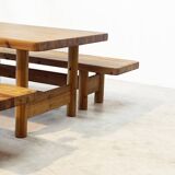 Pine dining set by Knud Friis & Elmar Moltke Nielsen for Friis & Moltke