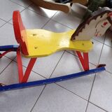 Wooden 60s rocking horse