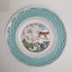Dessert plates, old, talking theme Fables of the Fountain