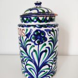 Oriental covered pot decoration flowers birds