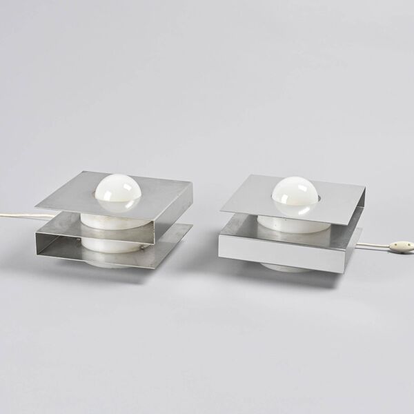 Paire de lampes de table 1036 par Guy Bertrand, Disderot circa 1969