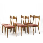 Set of 6 vintage dining chairs by Ico Parisi for Ariberto Colombo, Cantù