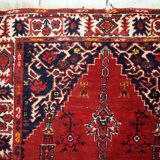 Old turkish carpet anatolian handmade 79cm x 112cm 1940s, 1c563