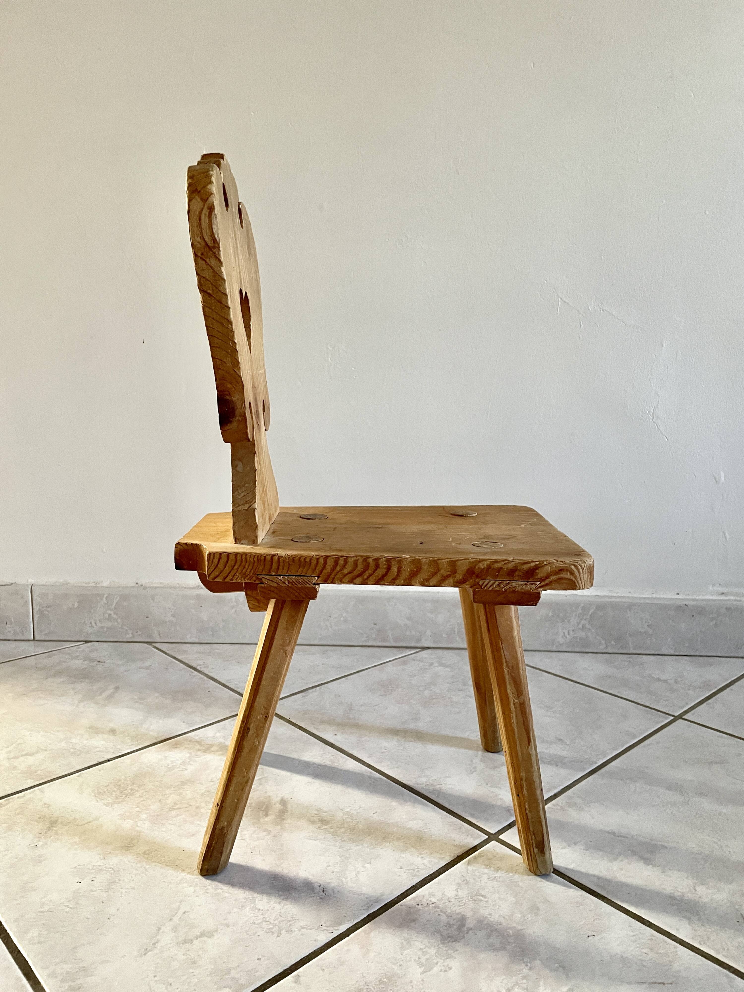 Rustic children's chair