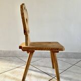 Chaise enfant rustique