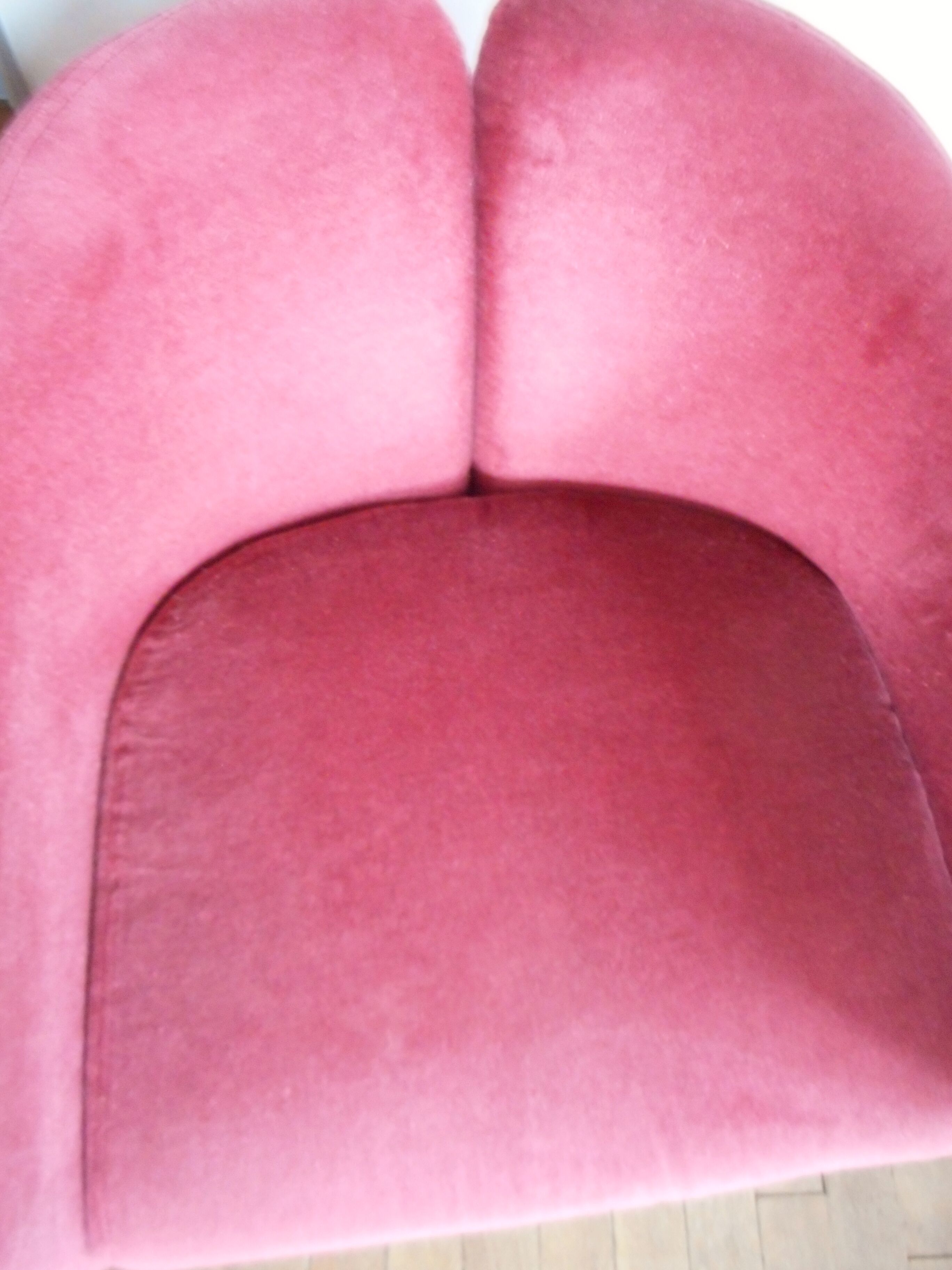 Paire de fauteuils PS142, Eugenio Gerli, 1960s, velours framboise