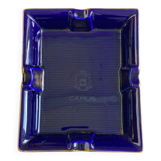 Collector blue advertising ashtray Camus Cognac blue porcelain