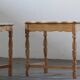 Vintage 1970s set of 3 Nesting / Stacking Oak Tables, style of Henning Kjær