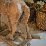 Handcrafted vintage rocking horse