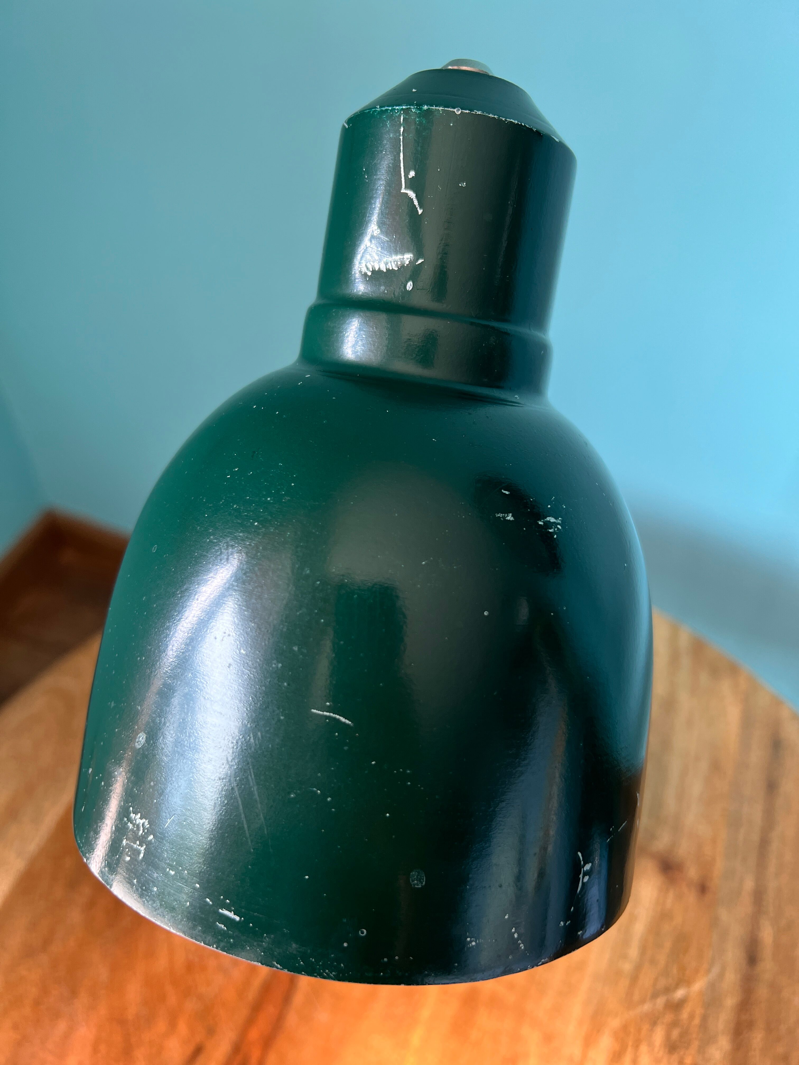 Bedside lamp from the 1950's, mid century table lamp with industrial style