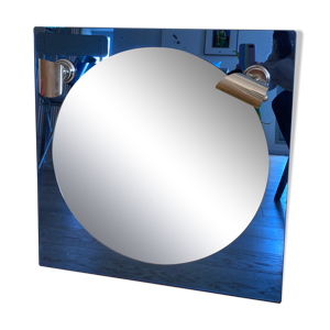 Miroir de style - carré bleu et