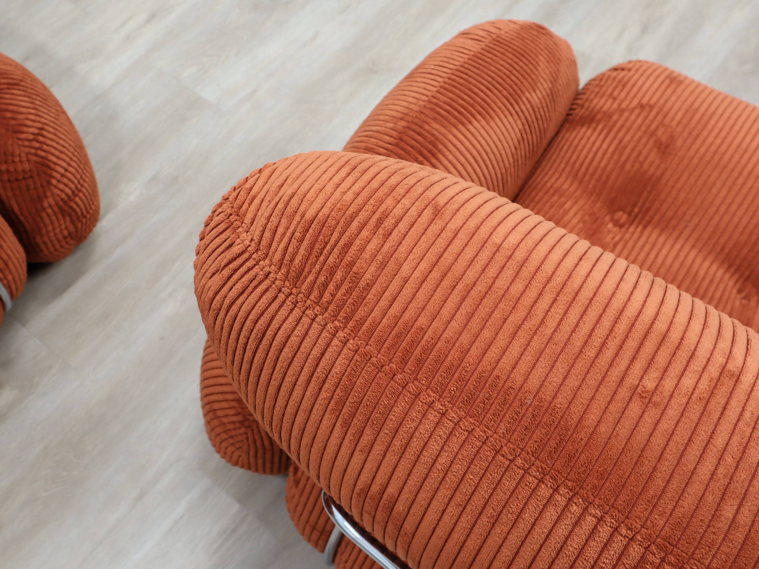 Pair of vintage armchairs by Adriano Piazzesi 1970s